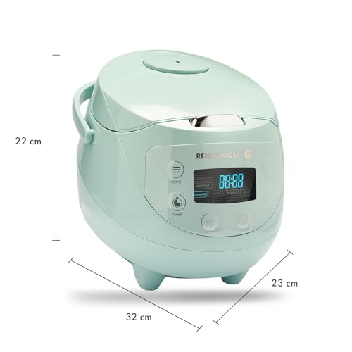 Reishunger-Digital-Mini-Rice-Cooker-Steamer-Mint-with-Keep-Warm-Function-Timer-35-Cups-Small-Rice-Cooker-Japanese-Style-with-Ceramic-Inner-Pot-8-Programs-1-3-People