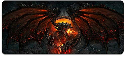 Zenghh Speed Gaming Design Mouse Mat Extra Large Size XXL Mouse Pad Professional Esports Flower Portable & Foldable Non-slip Rubber Base With Suture Stitched Edges 31.4in/35.4in