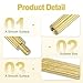 PATIKIL M2 x 9+3 mm Male Female Brass Hex Spacer Standoff, 50 Pcs for FPV Drone Quadcopter PCB Motherboard Steel Screw Nut Set Computer & Circuit Board, Gold