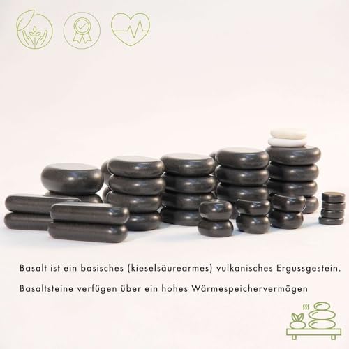 Massagestein Welltouch Hot Stone XXL für professionelle Anwendungen