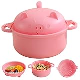 Ensemble de cuiseur à ramen polyvalent : idéal pour les déjeuners rapides, ce bol à ramen micro-ondable est compatible avec différents types de nouilles et de soupes, ce qui en fait un incontournable pour les personnes occupées qui recherchent commodité et qualité dans un seul récipient.