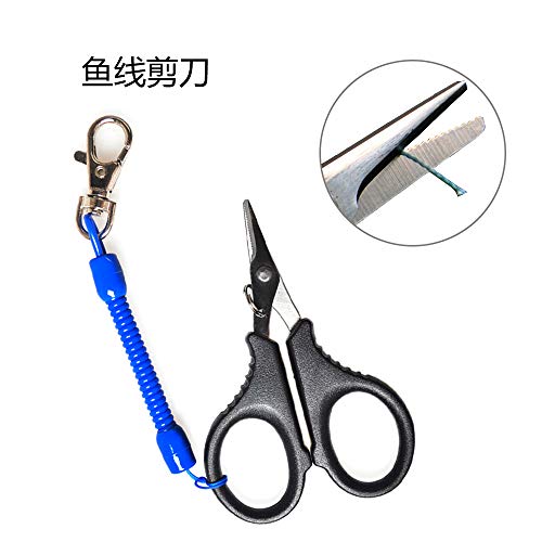 Tesoura, Moniss tesoura de pesca pequena linha cortador iscas de pesca de aço inoxidável