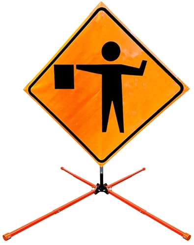 OrangeGear 36 Fluorescent Orange Traffic Control Sign