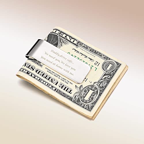 Personalized Photo Money Clip Full Color Picture Custom Text Wallet Card Holder Cash Clip Men Father's Day Gift4