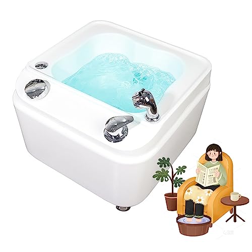 Baño de pies acrílico cuadrado con masaje y control de temperatura