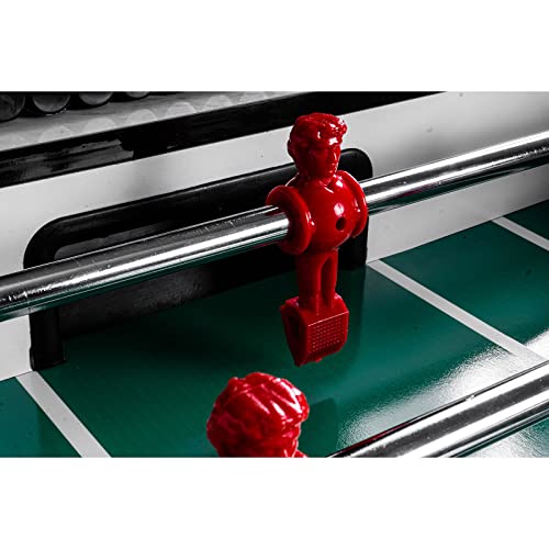 RAMROXX Fußball Tischkicker Profi Design Weiß grünes Spielfeld Figuren Blau Rot 80kg – Bild 8