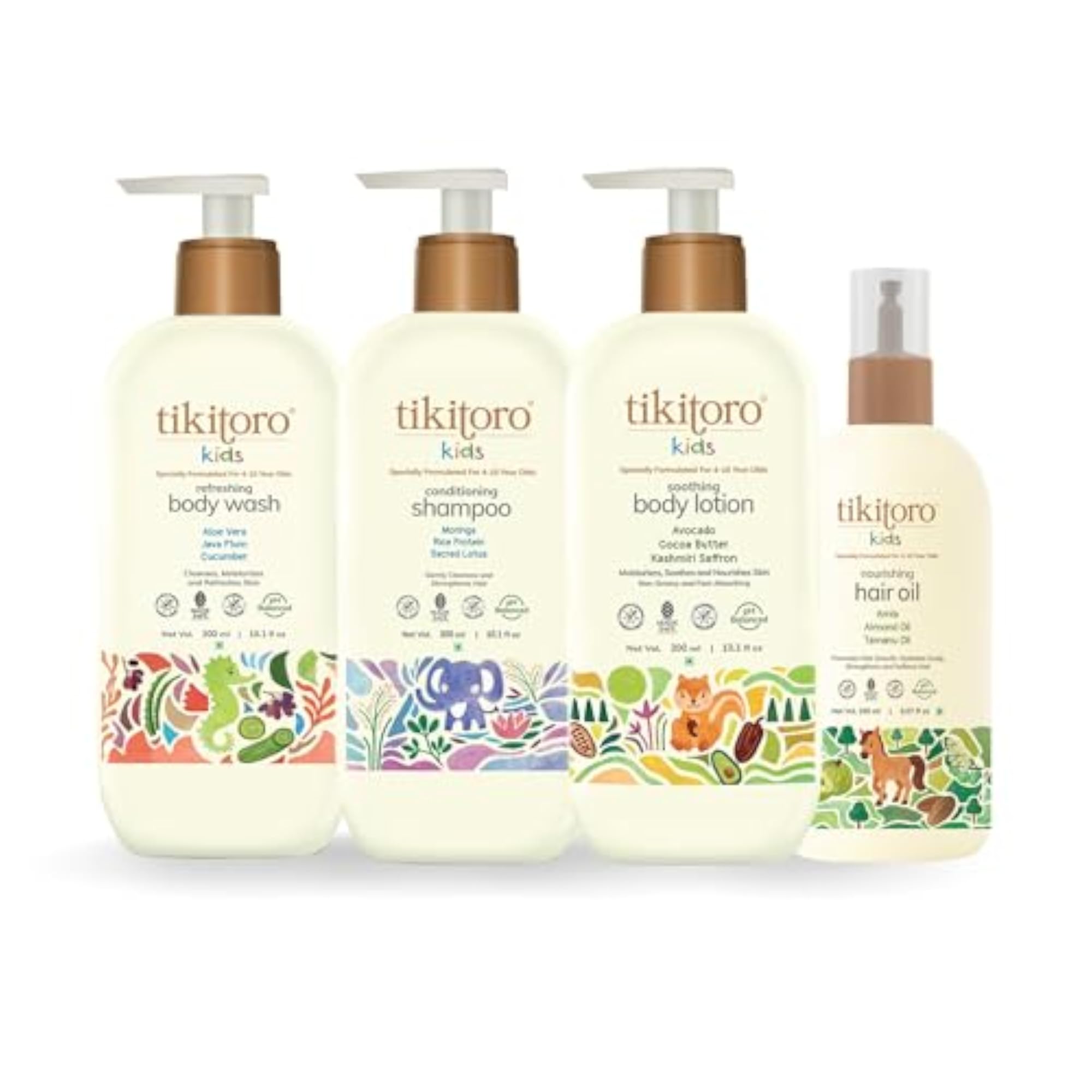 Kids Gentle Care Combo, 4 Items Set for Ages 4-10