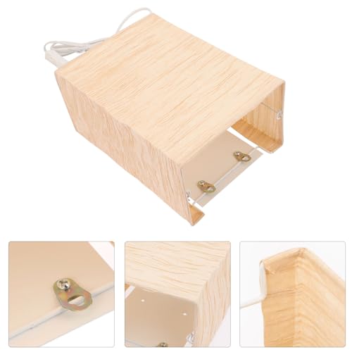 Lámpara de pared de papel marrón con efecto de luz acogedora 3