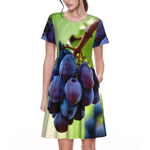 Robe d'été motifs raisins idéale pour vos pique-niques et sorties plage