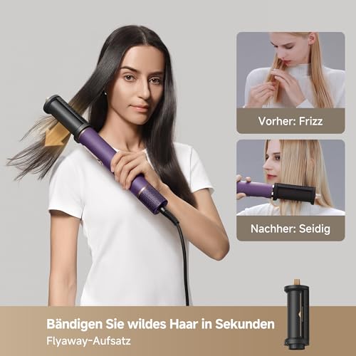 Dreame AirStyle Pro 2026 NEW, 7-in-1-Hairstyler, Schnelltrocknend, 2 Lockenaufsätze, Volumen für das Haar, glättende Bürste, Frizz-Reduzierung, Lederset, Airflow-Styling, Magnetdesign
