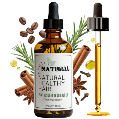 Neutra Natural - Scalp Oil, Hair serum,Botanical Blend Rosemary Hair Growth Oil with Castor Oil and Vitamin E for Thicker-Looking Hair, Plant-Based, Vegan