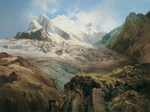 Pintura Imagen el Stubaiferner Tirol Anton Hansch para decorar paredes de despachos