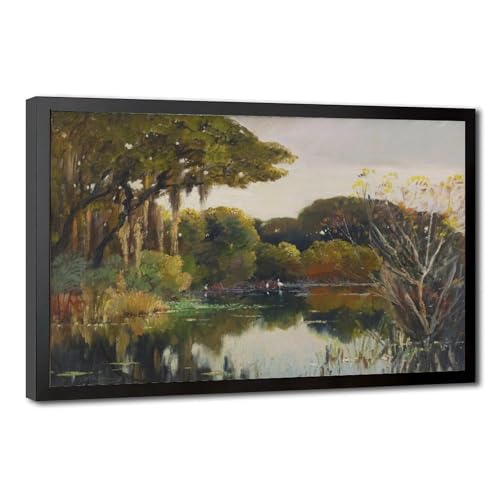 Impression toile Soirée en Floride cadre à suspendre 61x91