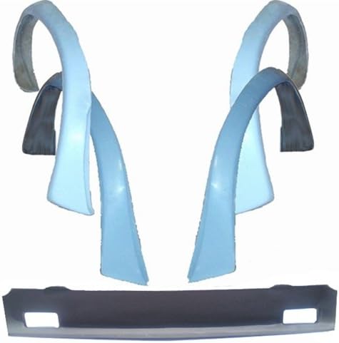 5pc Fiberglass Flare Kit (Spoiler + Flares) Blend Style 70-77 Chevy / GMC Full Size Van