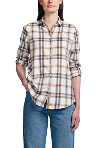 ETERNA Damen Flanell Bluse Regular FIT 1/1 beige 34_D_1/1