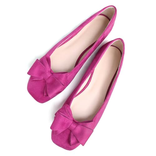 Image of Dear Time Women's Flats Shoes Bowknot Dressy Ballets Loafers Wedding Business Casual Walking Shoes