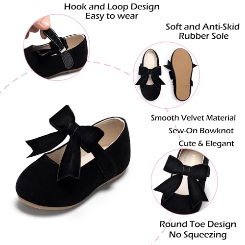Tollder Girl Dress Shoes - Little Girl Ballet Flats for Wedding Party 5