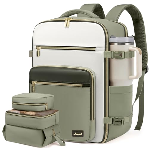 LOVEVOOK Travel Backpack For Women,50L Carry On Backpack Flight Approved,TSA ...