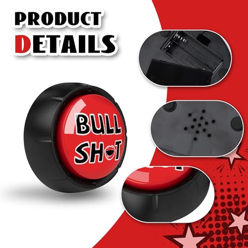 Image of MyMealivos The Bullsh*t Button BS Button for Official Desktop Sound Toy-Great Gag Gift