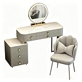 Table de toilette for petites chambres – Bureau de 80/100 cm de large + armoire latérale flexible – Le bureau principal mesure seulement 80/100 cm de large et 40 cm de profondeur, s'intégrant confortablement dans les espaces compacts, les appartements d'étudiants ou les chambres d'amis. Malgré son faible encombrement, la hauteur totale de 76 cm convient à la plupart des adultes. L'armoire latérale peut être assemblée sur le côté gauche ou droit du bureau.