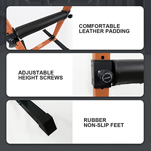 Spart Single Leg Squat Roller Stand - Adjustable One Leg Squat Stand For Bulgarian Split Squats, One Legged Lunges, Bodyweight Or Dumbbell Use #TOP4