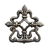 HillSpring Cast Iron Door Knocker for Front Door, Vintage Style, Mounting Screws Included, 6.1 Inch Inch