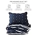 HORIMOTE HOME Quilt Queen Size Navy, Soft Pre-Washed Microfiber Bedspread Quilted Blanket Thin Comforter with 2 Shams, Lightweight & All-Season Reversible Coverlet for Cozy Bedding