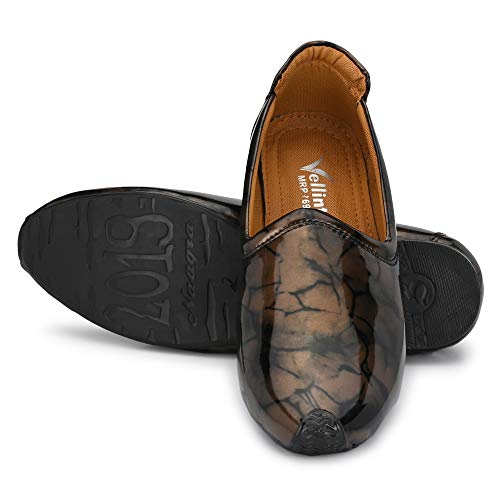 Image of Vellinto Leather Royal Look Patent Leather Shoes for Men | Men's Comfortable Patent Leather