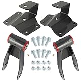 GDYDI 4'' Rear Drop Shackles and Hangers Kit for 1996-2006 Chevy Silverado 1500 GMC Sierra 2WD Truck Short Bed Only Lowering Leveling Set
