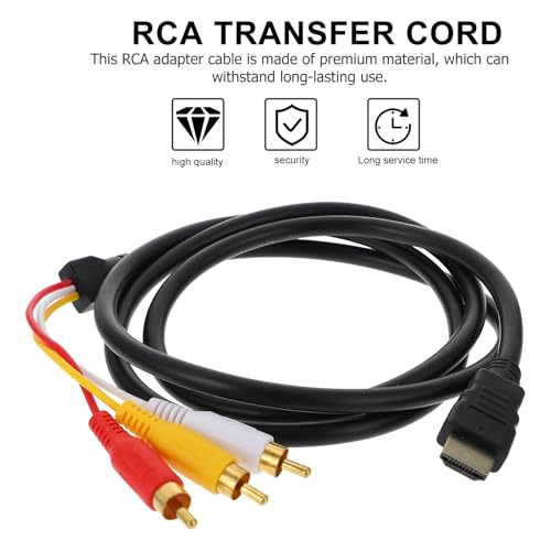 Adaptador de Video a Audio SHINEOFI con Conectores de Oro para HDTV 4