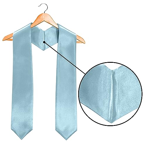 Image of Plain Graduation Stole Sash 60 Inch Unisex Adults Solid