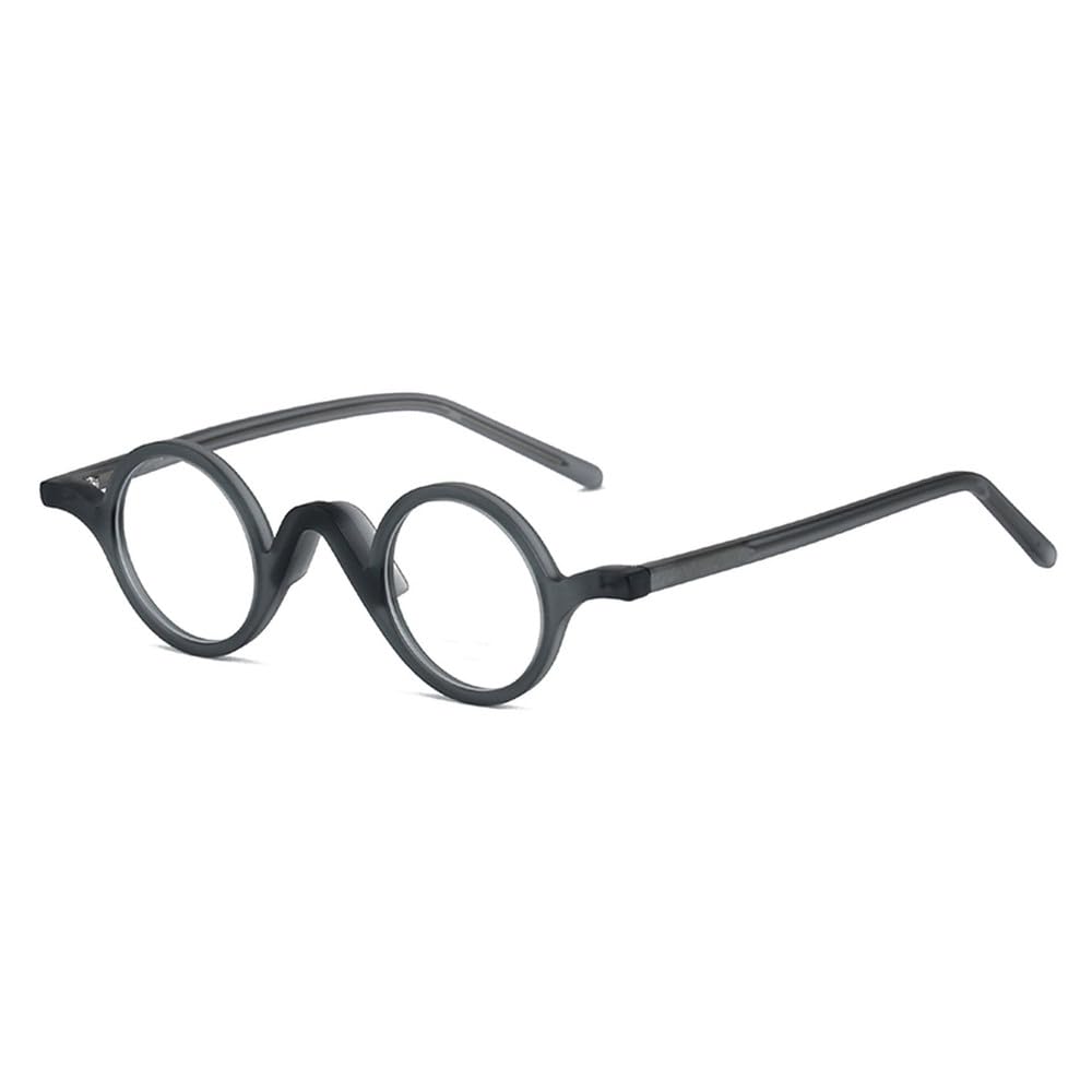 małe okrągłe okulary damskie vintage przezroczyste soczewki damskie okulary retro oprawki dla mężczyzn octan czarny szary unisex