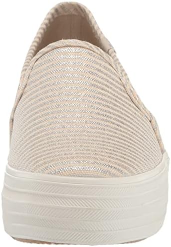 Keds Women's Triple Decker Sneaker, Natural/Silver, 9.5 | Image 1