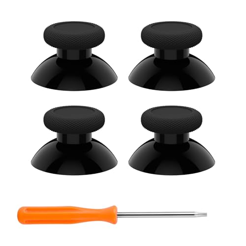 Image of eXtremeRate Thumbsticks for Xbox Series X|S, 4PCS Replacement Joysticks Repair Kit for Xbox Wireless Controller, Custom Accessories Analog Stick for Xbox One S /X /Elite Controller - Black