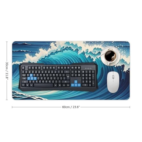 Pad para escritorio grande de caucho blanco antideslizante miniatura 2