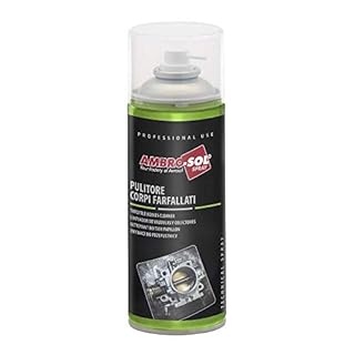 Ambro-Sol A469 Pulitore Corpi Farfallati, Eliminando Depositi e Impurità e Agendo Positivamente sul Gas di Scarico, Bomboletta in Banda Stagnata Riciclabile 400 ml