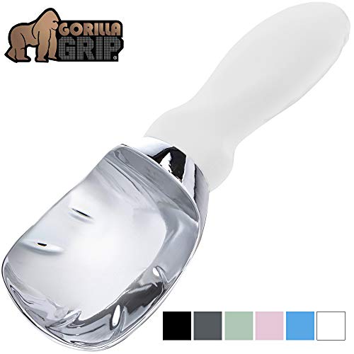 Gorilla Grip Premium Ice Cream Scoop, Dishwasher Safe Scooper with Comfortable Grip Handle