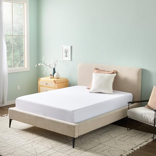 Linenspa 5-Sided Waterproof Mattress Protector – Breathable, Fitted Sheet Style, Machine Washable – Twin Size Mattress Protector, White - image 7