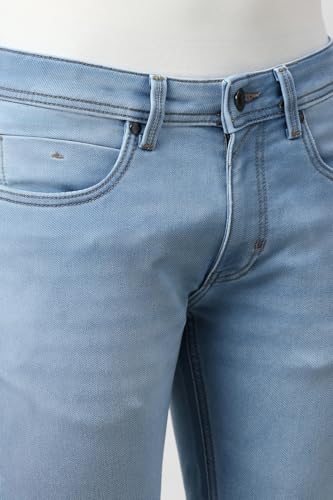 Image of Peter England Men's Skinny Fit Jeans | Premium | Casual Wear | Stylish Bottoms