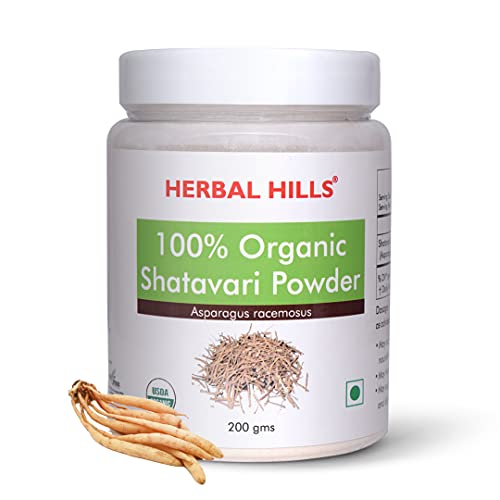 Herbal Hills Organic Shatavari Powder (Asparagus Racemosus) | 200 gm | Pack Of 1 | Used To Maintain The Balance of Women Health Herbal Hills Organic Shatavari Powder (Asparagus Racemosus) | 200 gm | Pack Of 1 | Used To Maintain The Balance of Women Health