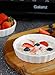 Sweese 509.001 Porcelain Round Ramekins for Baking, 6 Ounce Creme Brulee Dish, Set of 6, White