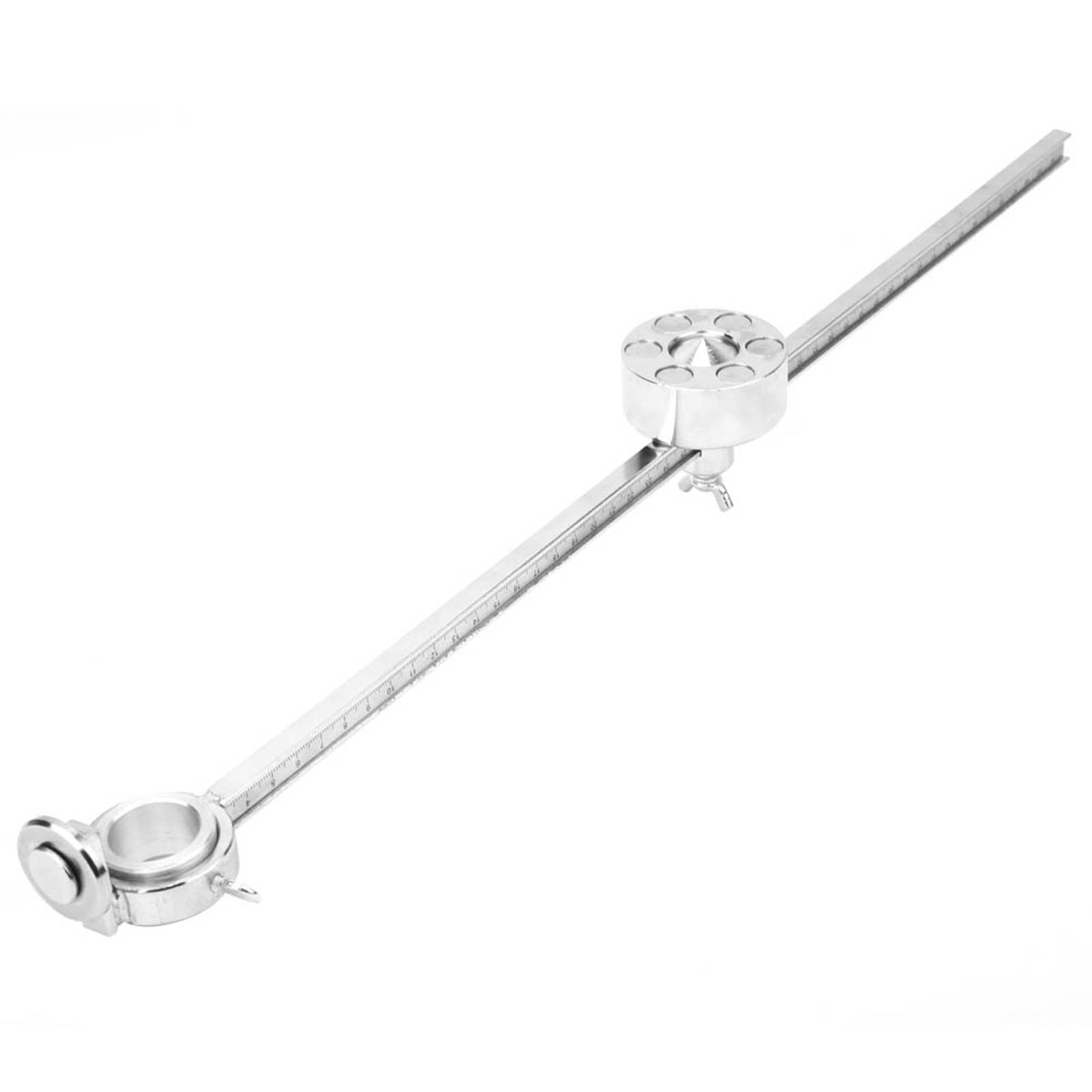 Generic Palnik Prowadnica Rolkowa z Kompasem Trwała Przecinarka Plazmowa Materiały Eksploatacyjne z linijką do Wycinania Okręgów, Stal Nierdzewna, długość 50 Cm, Pasuje do Formatu A40/PT-31