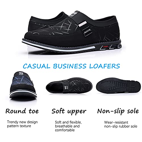 Image of Veslesth Men Casual Shoes Sneakers Loafers Comfort Walking Shoes Fashion Driving Shoes Luxury Leather Shoes for Male Business Work Office Dress Outdoor
