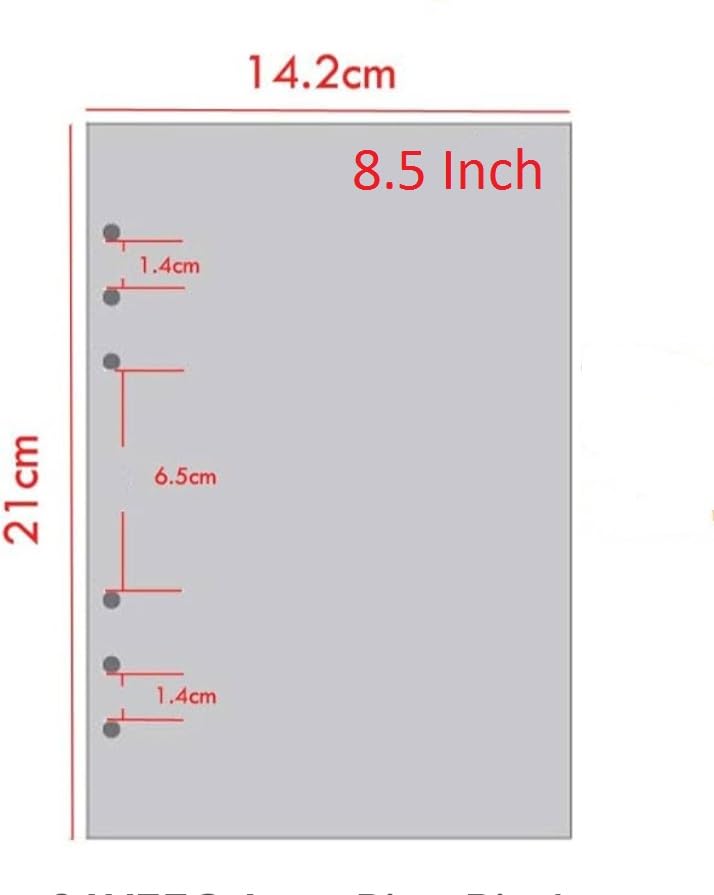 Image of TRIVAH Leather Writing Journal, Refillable Travelers Notebook,Art Sketchbook, Travel Diary with Blank Paper (Orange,8.5 Inch)