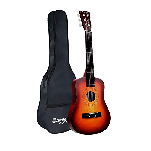 30 Inch Acoustic Guitar 1/2 Half Size Adult Kids Beginners Child Guitar Steel Strings Guitars with Gig Bag (Sunburst)