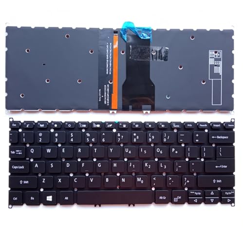 Clavier Acer Swift SF114-32 noir rétroéclairé version US disposition QWERTY