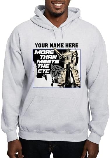 CafePress Custom Personalized More Than Meets The Eye Sweatshirt Men's Light Regular Fit Hooded Sweatshirt