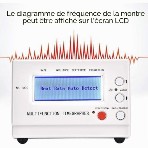 Timegrapher NO.1000 Outil de calibrage 6 positions avec écran LCD et microphone – vue 4