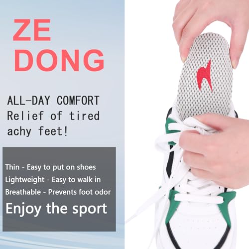 Image of Shoe Insoles, Comfort Thin Lightweight Shock Absorption and Cushion Shoe Insole, Best Insoles for Men and Women for Everyday Use (Yellow Lines, XXL: Men 12-14 / Women 13.5-15 -(290mm-300mm))