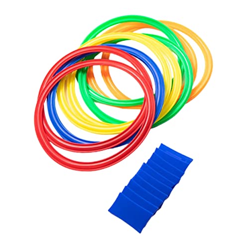 Abaodam Boys and Girls Outdoor Play Toys Plastic Ring Game Multi-Plastic Rings Enhance Hand-Eye Coordination Toys Random